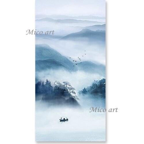 100% Hand-painted Modern Home Decor Style Oil Painting Handmade Outdoor Landscape Canvas Paintings Wall Decor Picture Art Pieces