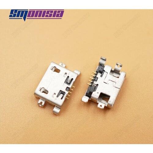 Smonisia 1000pcs Square mouth Micro USB Power Charge Socket for Xiao MI Note 4G/3G Micro USB Connector