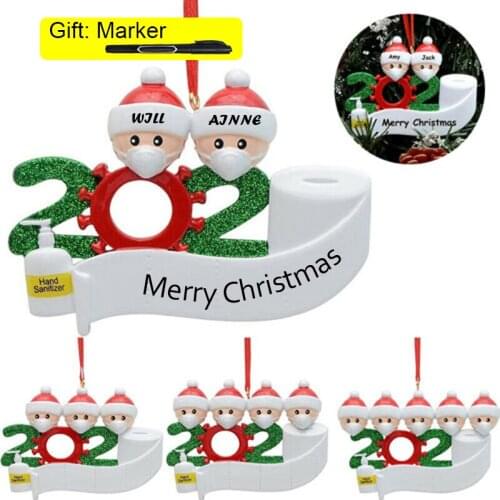 2020 Quarantine Christmas Birthdays Party Decoration Gift Product Personalized Hanging Christmas Tree Ornament-Special Keepsake