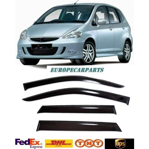 For Honda Jazz 2001-2008 Side Window Visors Sun Rain Guard Vent Deflectors 4 pieces