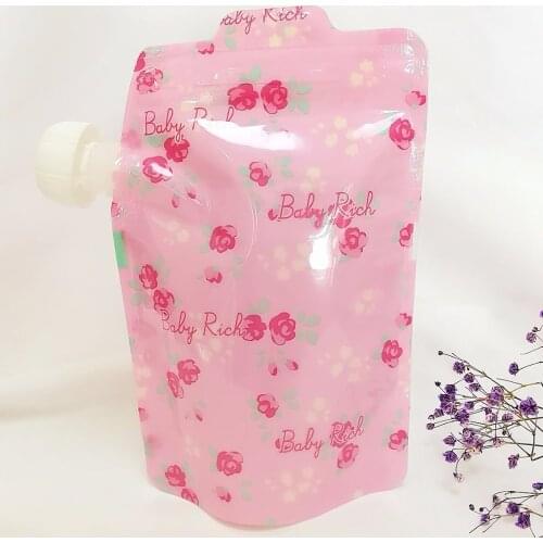 5PCS 350ML Reusable Food Pouch Bag Bottle BPA Free Baby Grade Plastic Squeeze Packaging Bags With Zip Lock Kids Feeding Pouches