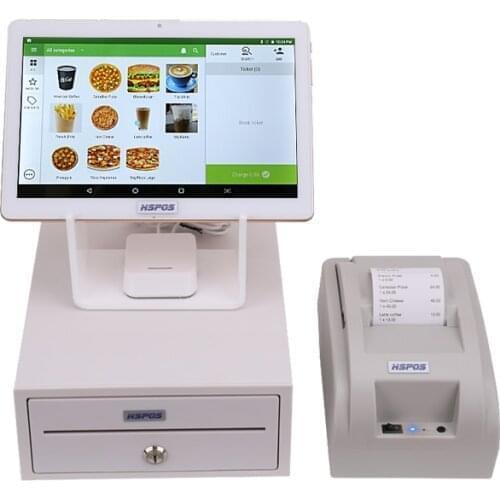 Android Cash Register With Free POS Software And Printer Bluetooth Barcode Scanner for Retail Store And Fast Food Shop