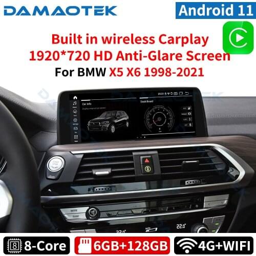 DamaoTek Android 10.0 10.25 inch car multimedia GPS For BMW X5 F15 F85 X6 F16 X6 F86 2018 2019 car navigation system carplay