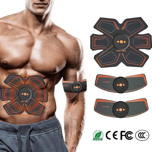 EMS Abdominal Muscle Stimulator Hip Trainer USB Rechargeable Abs Fitness Equipment Training Gear Muscles Electrostimulator Toner