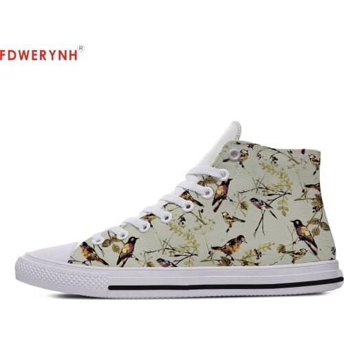 Mens Casual Shoes Flats Loafers Animal Bird Slip On Breathable Male Zapatos Hombre Sapatos Outdoor Custom Shoes