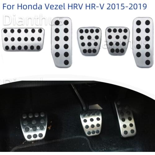 For Honda Vezel HRV HR-V 2015-2019 Car Accelerator Gas Brake Foot Pedal Cover Pad AT MT Pedal Accessories2018 2017 2016
