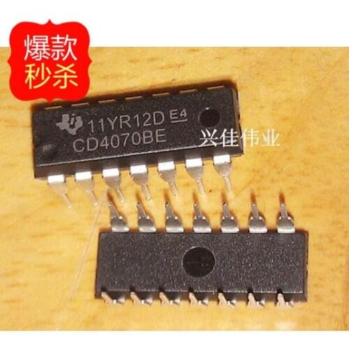 10PCS New CD4070 CD4070BE HCF4070 CD4070BD DIP14 logic chip