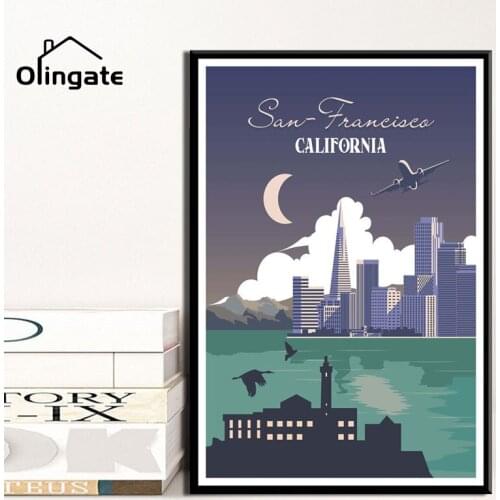 Landscape Wall Art Venice Canvas Painting Toulouse Print Poster Famous Travel Cities Modular Picture One Piece for Bedroom Decor