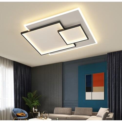 Rectangle LED Ceiling Lights For Room Living Room Bedroom Rotatable Dimmable Indoor Lighting Fixture Lamp Lighting Home Decor