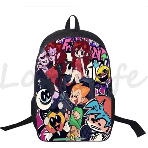 Friday Night Funkin Backpack Children Bag Teens School Bags Student Bookbag back to school Rucksack gifts Boys Girls Backpack