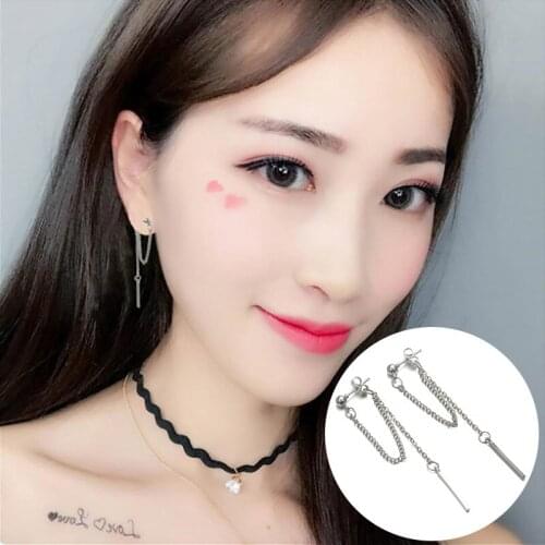 Tassel Earrings Jewelry For Women Metal Long Multi-Layer Tassel Pendant Drop Earrings Korean Elegant Female 2021 Trend Earrings