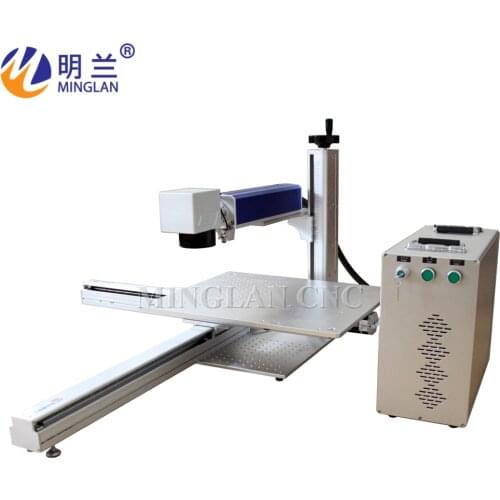 Large format fiber laser marking machine 20W with XY table