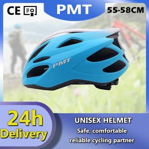 PMT Road Helmet Cycling Ultralight MTB Bike Comfort Safety Bicycle 55-58cm female Electric Adult Tour Route Scooter Town Caps