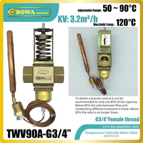 Temperature operated water valves are installed in hydronics equipments in electroplating workshops, air chamber or dehumidifers