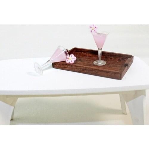 1/12 Dollhouse Miniature Cocktail Cup Drink Glass Model Toy Dollhouse Decoration