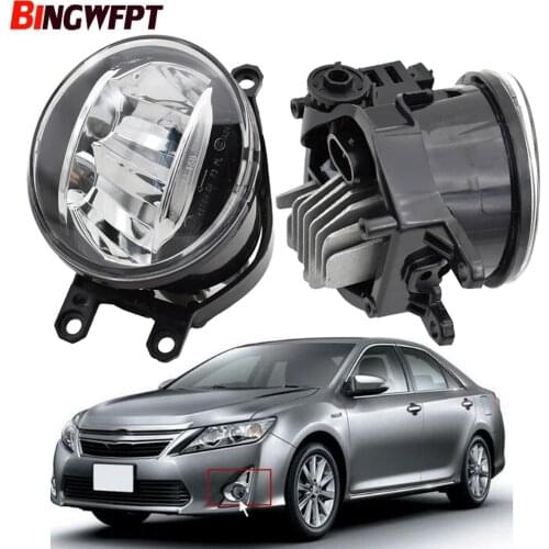 1pair Fog Light Assembly Car Front Bumper H11 LED Fog Light 12V Halogen lamp For Toyota Camry 2.4L L4 2006 2007 2008 2009-2012