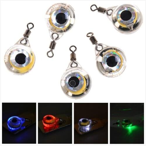 1Pcs Underwater Fish Attraction Lamp Lure 5 Colors LED Flashing Fishing Light Squid Bait Lures Fishing Pesca Lure