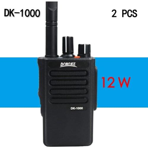 2 PCS DK-1000 Professional 12W Walkie Talkie Radio Station Handy ham Radio yaesu sq transceiver Two Way Radio Communicator