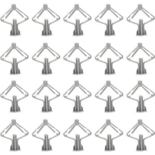 200 Pcs Plasterboard Wall Plug Expansion Tube Plastic Anchors Drywall Fixings Pipe Expansion Plug Rubber Plug Expansion Plug