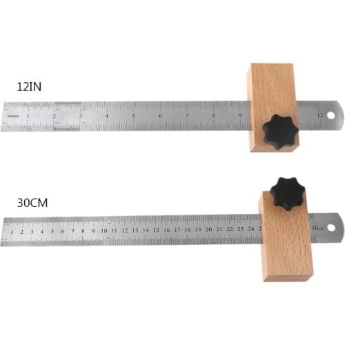 30 Cm /12 In Woodworking Positioning Ruler Gear Block Woodworking Marking Locator Straightedge Marking Ruler Tool