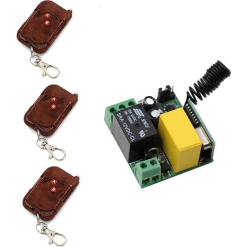 AC220V Mini Size Radio Remote Control Lighting Power ON OFF Switches System Learning Code 315/433MHZ