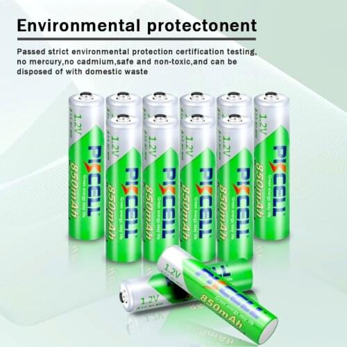12PCS PKCELL AAA 850MAH 1.2V NIMH rechargeable batteries LSD +3pcs Battery Storage Box holder for ni-mh AA/AAA battery