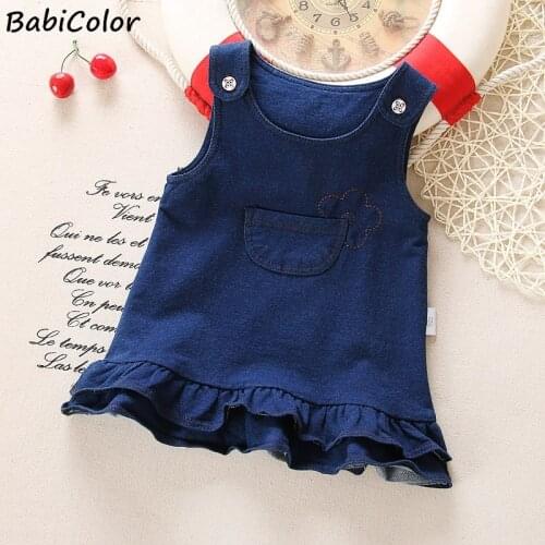BabiColor Denim Dresses For Babies
