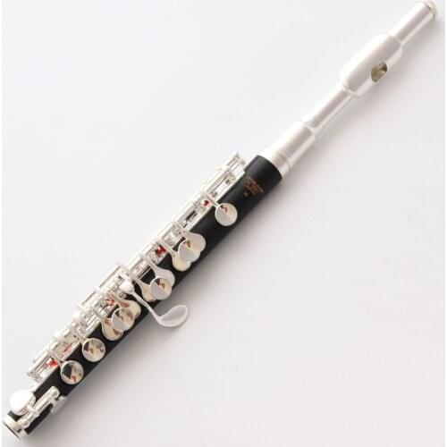 De Xin Student Piccolo 32 Bakelite Silver-plated Headjoint Keys With E Mechanism Instrument Bakelite Piccolos Flute C Keys