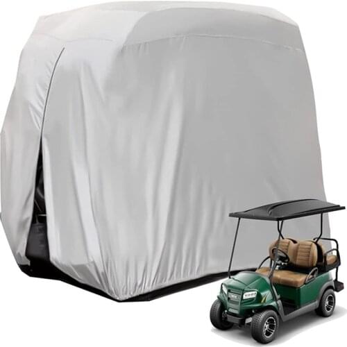 Golf Cart Cover 285*122*168CM Rainproof Dustproof Protective Cover Black/Silver/Grey 210 d Oxford Cloth Waterproof Cover
