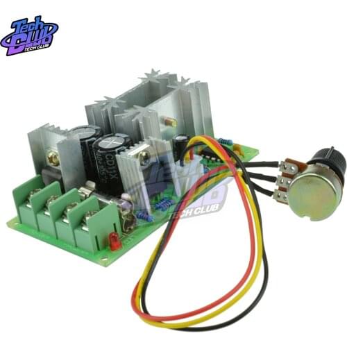 DC10-60V DC 10-60V Motor Speed Control Regulator PWM Motor Speed Controller Switch 20A Current Regulator High Power Drive Module