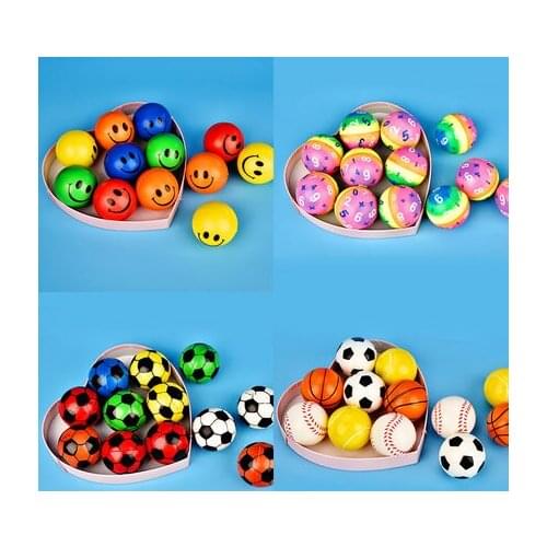 Childrens solid sponge ball bouncy ball soft tennis ball soft toy ball vent decompression bouncy ball