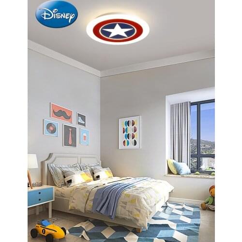 Disney Lighting Nordic Cartoon Eye Protection Bedroom Lamp Childrens Room Lamp Ceiling Lamp Boy Personality Creative Lamps