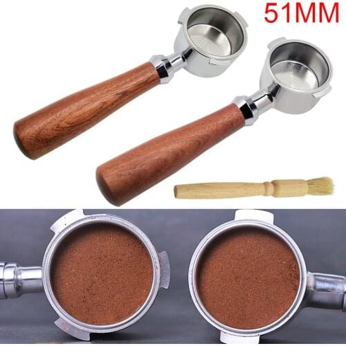 Coffee Bottomless Portafilter for Filter 51MM Replacement Filter Basket Coffee Accessories