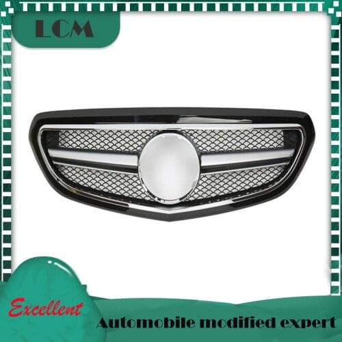 Gloss black/flat black/silver/chrome/no painted Front Grille For Mercedes For Benz E-class W212 2014-2016 Classic with Emblem