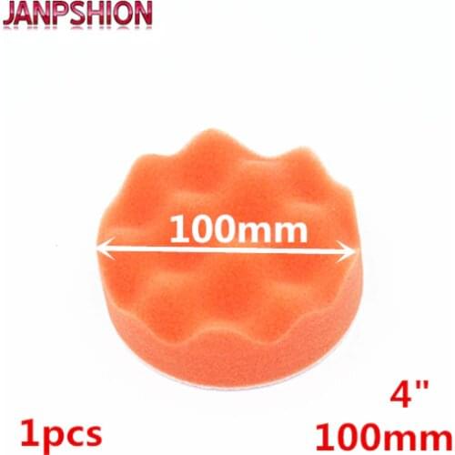 JANPSHION 100mm Car Polisher Buffer pads wave sponge Gross Polishing Buffing Pad 4" Clean waxing Auto paint maintenance care