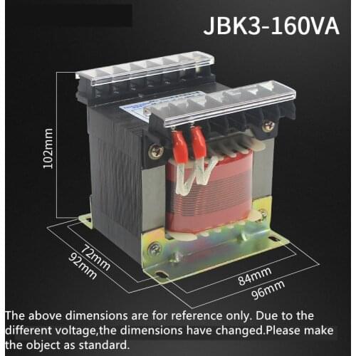 JBK3-160VA Machine Tool Control Transformer JBK3-150VA380V Various 6.3V24V110V220V DJ Equipment Accessories