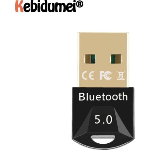 Kebidumei Mini USB Bluetooth 5.0 Adapter Receiver Wireless Bluethooth Dongle 4.0 Music Bluthooth Transmitter For PC Computer New