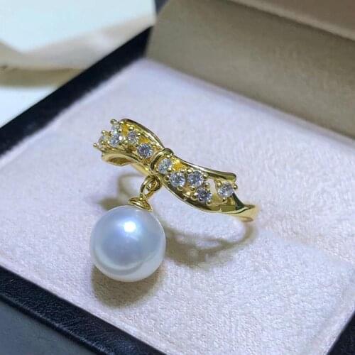 2 Color 925 Sterling Silver Finger Ring Setting Mountings Adjustable Free Size Ring Findings Jewelry Parts Fittings Accessories