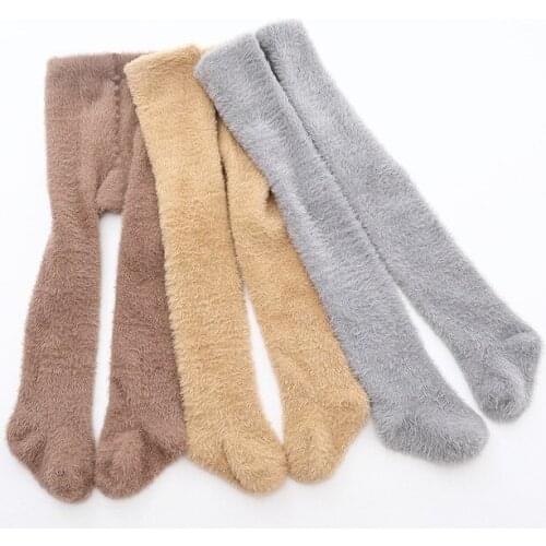 Baby plus velvet warm tights Toddler Infant kids girls pantyhose autumn winter cute soft Newborm Baby Girl Clothing