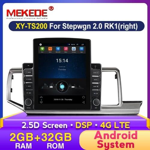 MEKEDE 2.5D Screen Android For Honda Stepwgn 2009-2015 Multimedia Stereo Car Radio Player Navigation GPS Video Stereo Autoradio