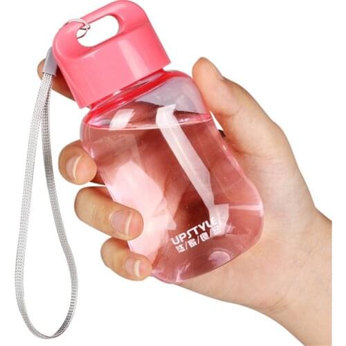 180ml Cute Mini Bottle with Rope Portable Leakproof Small Plastic Water Bottle Heat Resistant Bpa Free Children Outdoor Cup