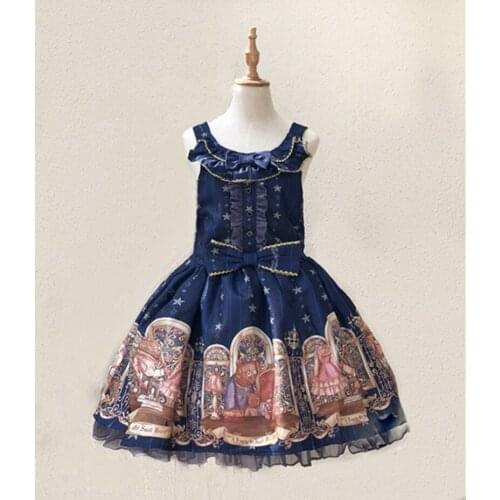 2020 New JSK Lolita Dress Bear inventor Cosplay Costumes High Quality Bow tie Cute Dress Strap Dress