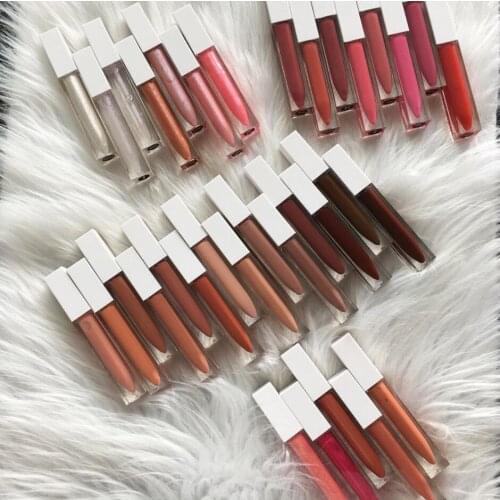 Wholesale Custom Label Lipgloss Vegan Moisturizing Plumping Lip Gloss Private Label Hydrating Colurful Liquid Lipstick with Logo