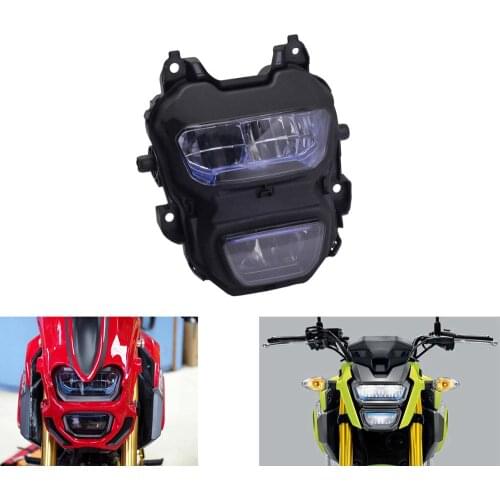 Motorcycle 125 Headlight Monkey Windshield Front Wind Guard Lamp LED for Honda GROM MSX125SF 2016 2017 MSX125 2018 M3 M5
