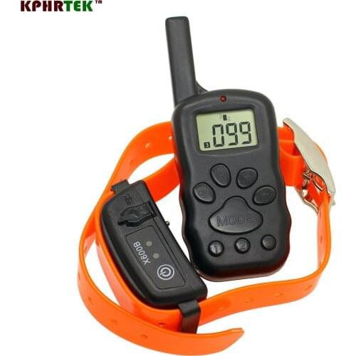 Rechargeable And Waterproof Shock Vibra Remote Control LCD Electric Pet Dog Training Collar