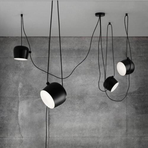 Loft Pendant Lamp Modern Nordic Dining Room Living Room Restaurant Cafe Club Bedroom Bar Hall Pendant Light Bed luminaire
