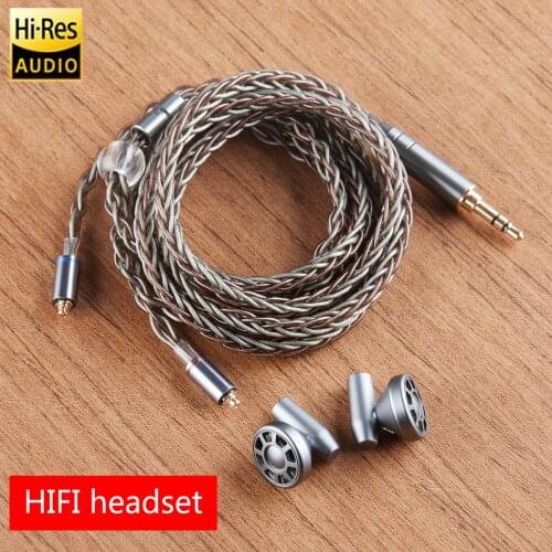 New Ansata pro Professional high fidelity MMCX Hifi Stereo Grade fever Dynamic Earphones Noise Cancelling Bass metal headphone