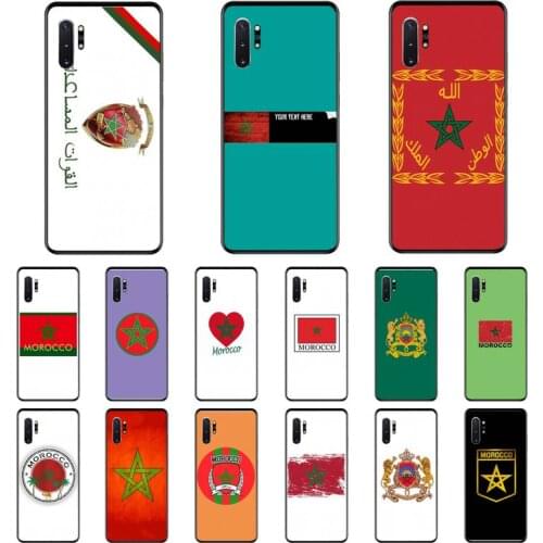 Morocco Flag Coat Of Arms Phone Case For Samsung A31 A70 A20E S10 E S20 Plus Note 9 20