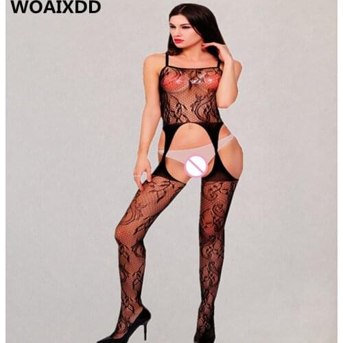 Sexy lingerie women porno Teddies Bodysuits hot erotic lingeries feminina plus size body stockings Jacquard sexy underwear