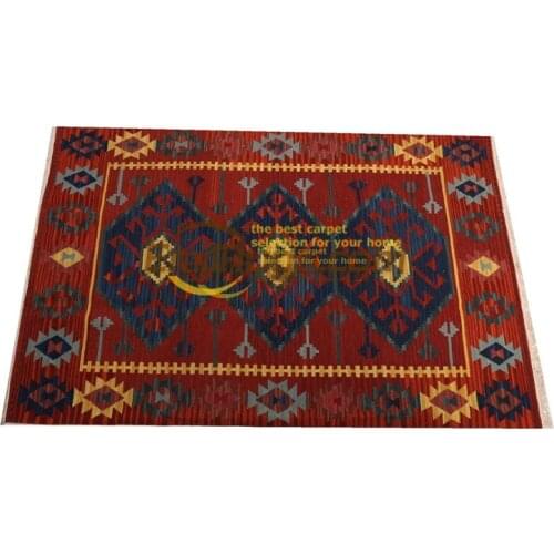 Handmade wool kilim rugs living room rug bedroon bedside blanket corridor Mediterranean style DX1REDgc131yg4